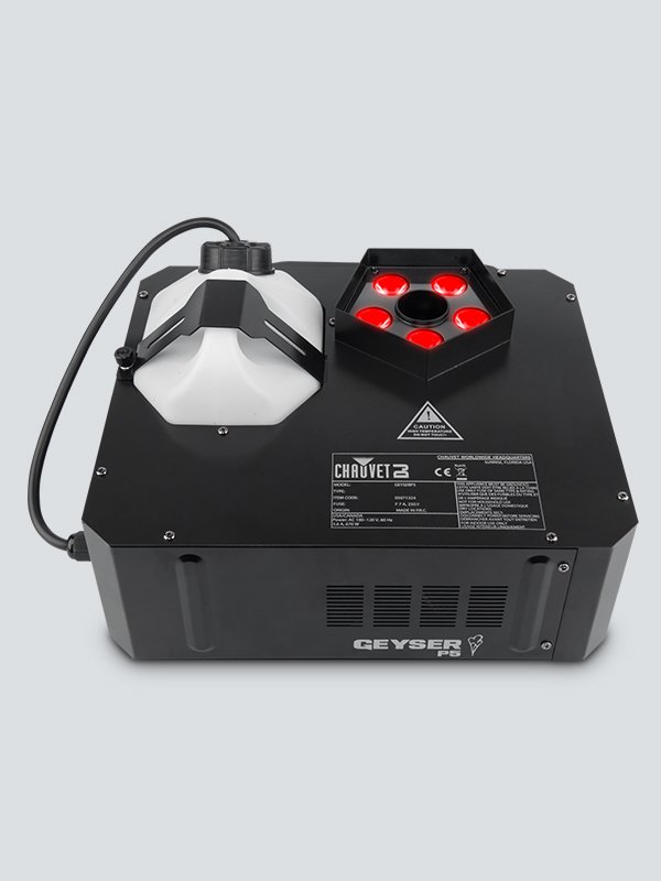 Geyser P5 Vertical Fog Burst Lit By Five RGBA+UV LEDs