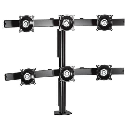 Chief KTC330B Six Monitor Desk Clamp Mount