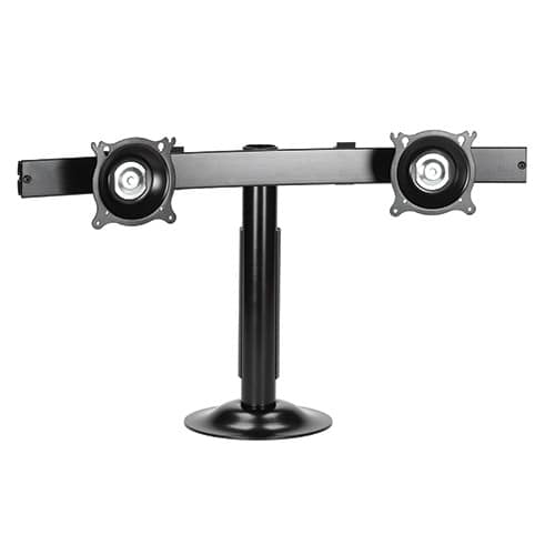 Chief KTG220B Dual Horizontal Grommet Mount Black