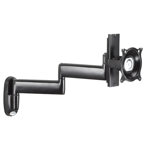Chief KWD130B Dual Arm Wall Mount with Height Adjustment, Single Monitor