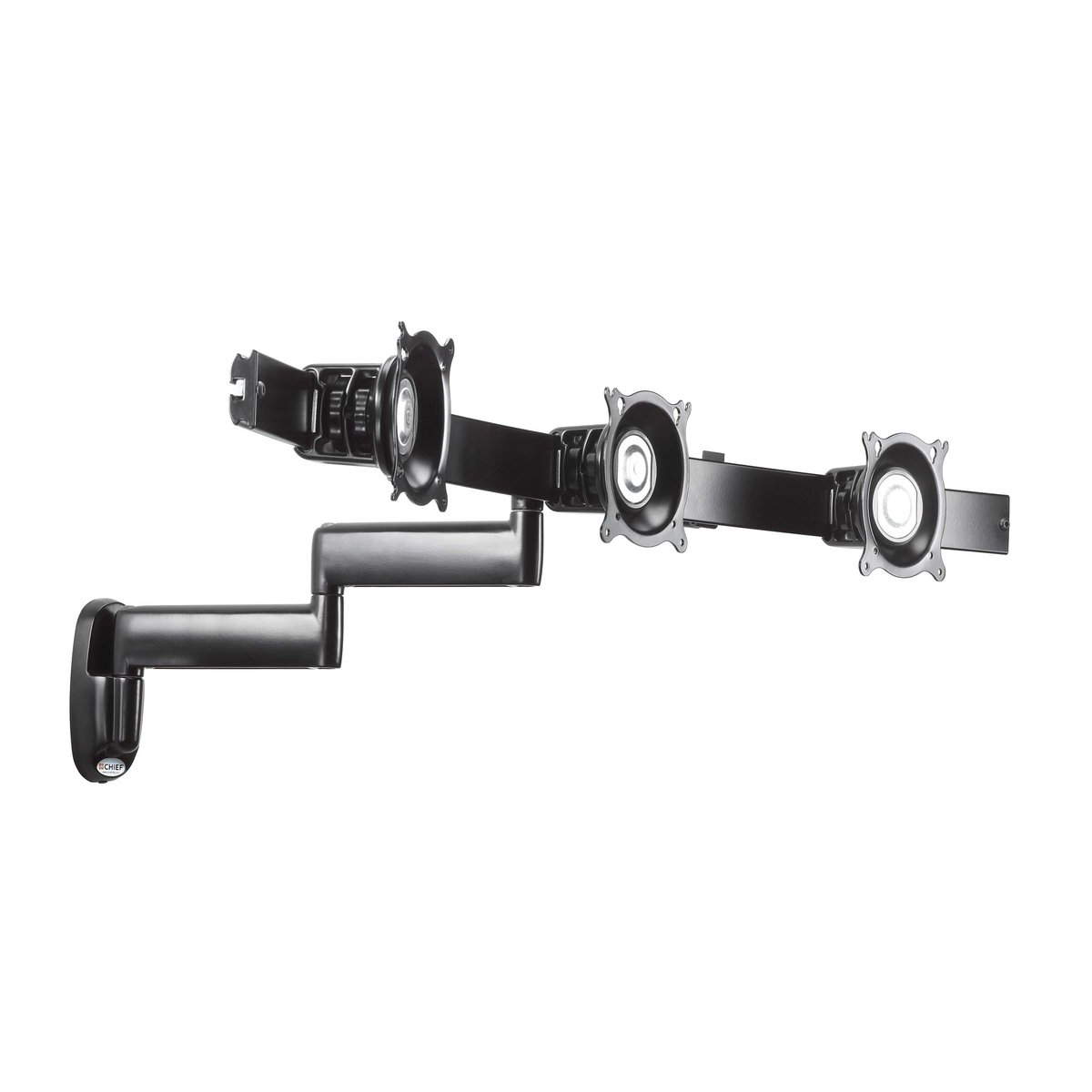 Chief KWD320B Dual Arm Wall Mount, Triple Monitor - view 2