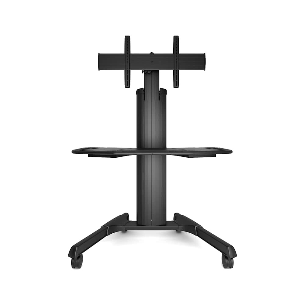 Chief LPAUB Large Fusion Manual Height Adjustable Mobile AV Cart Black