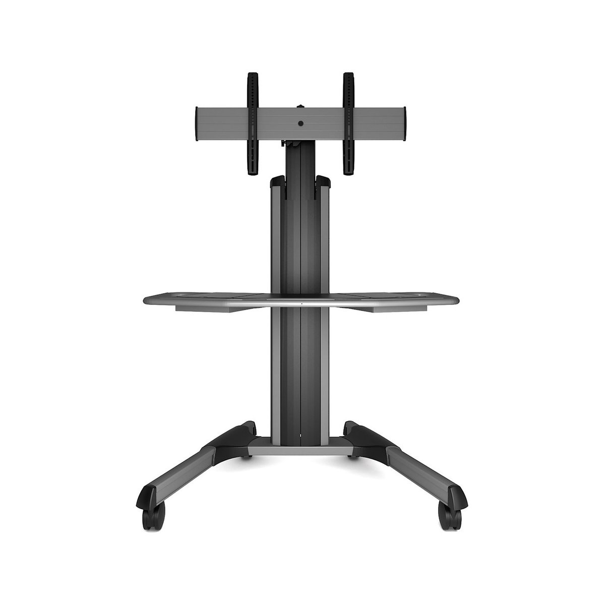 Chief LPAUS Large Fusion Manual Height Adjustable Mobile AV Cart Silver - view 2