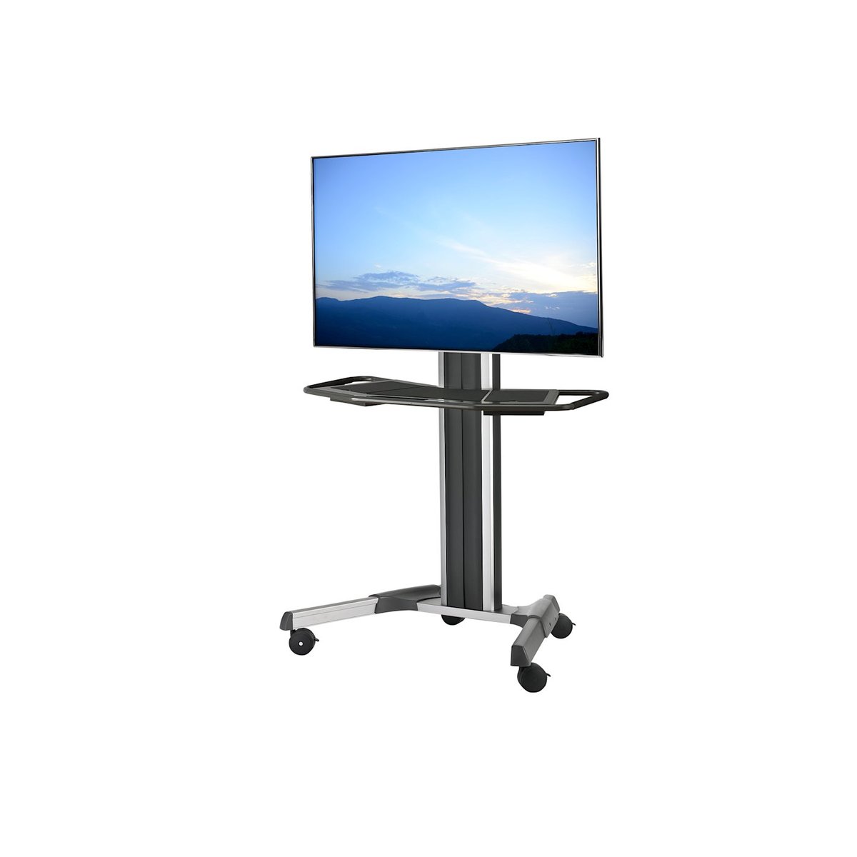 Chief LPAUS Large Fusion Manual Height Adjustable Mobile AV Cart Silver - view 5