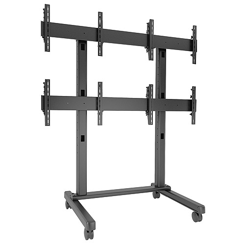 Chief LVM2X2U Fusion 2x2 Micro-Adjustable Large Freestanding Video Wall Cart