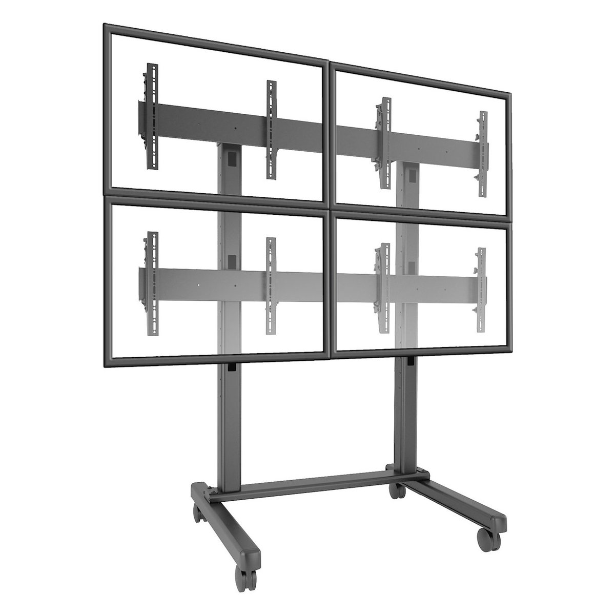 Chief LVM2X2U Fusion 2x2 Micro-Adjustable Large Freestanding Video Wall Cart - view 2