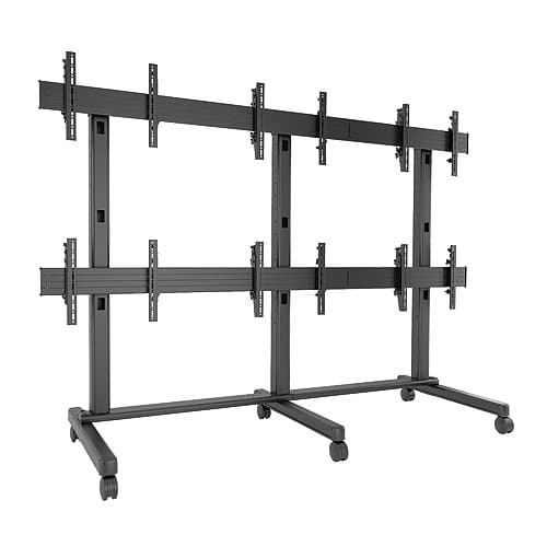 Chief LVM3X2U Fusion 3 x 2 Micro-Adjustable Large Freestanding Video Wall Cart, a Chief Display Mount rated to 125 lbs (56.7 kg)