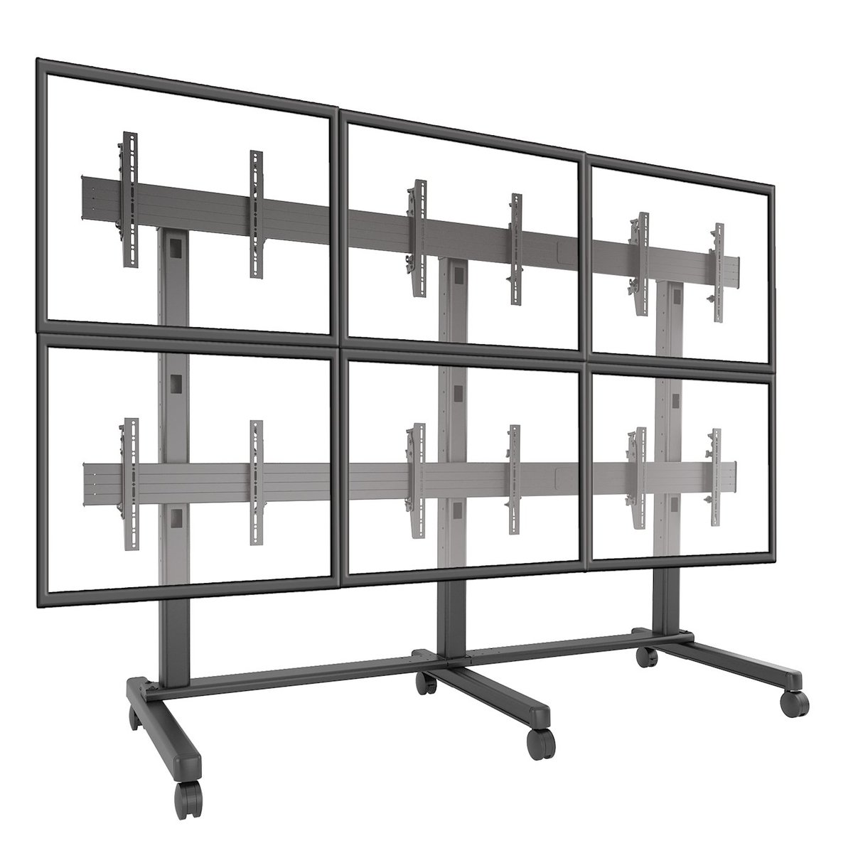 Chief LVM3X2U Fusion 3 x 2 Micro-Adjustable Large Freestanding Video Wall Cart, a Chief Display Mount rated to 125 lbs (56.7 kg) - view 2