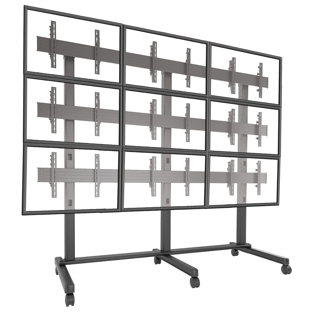 Chief LVM3X3U Fusion 3x3 Micro-Adjustable Large Freestanding Video Wall Cart - view 4