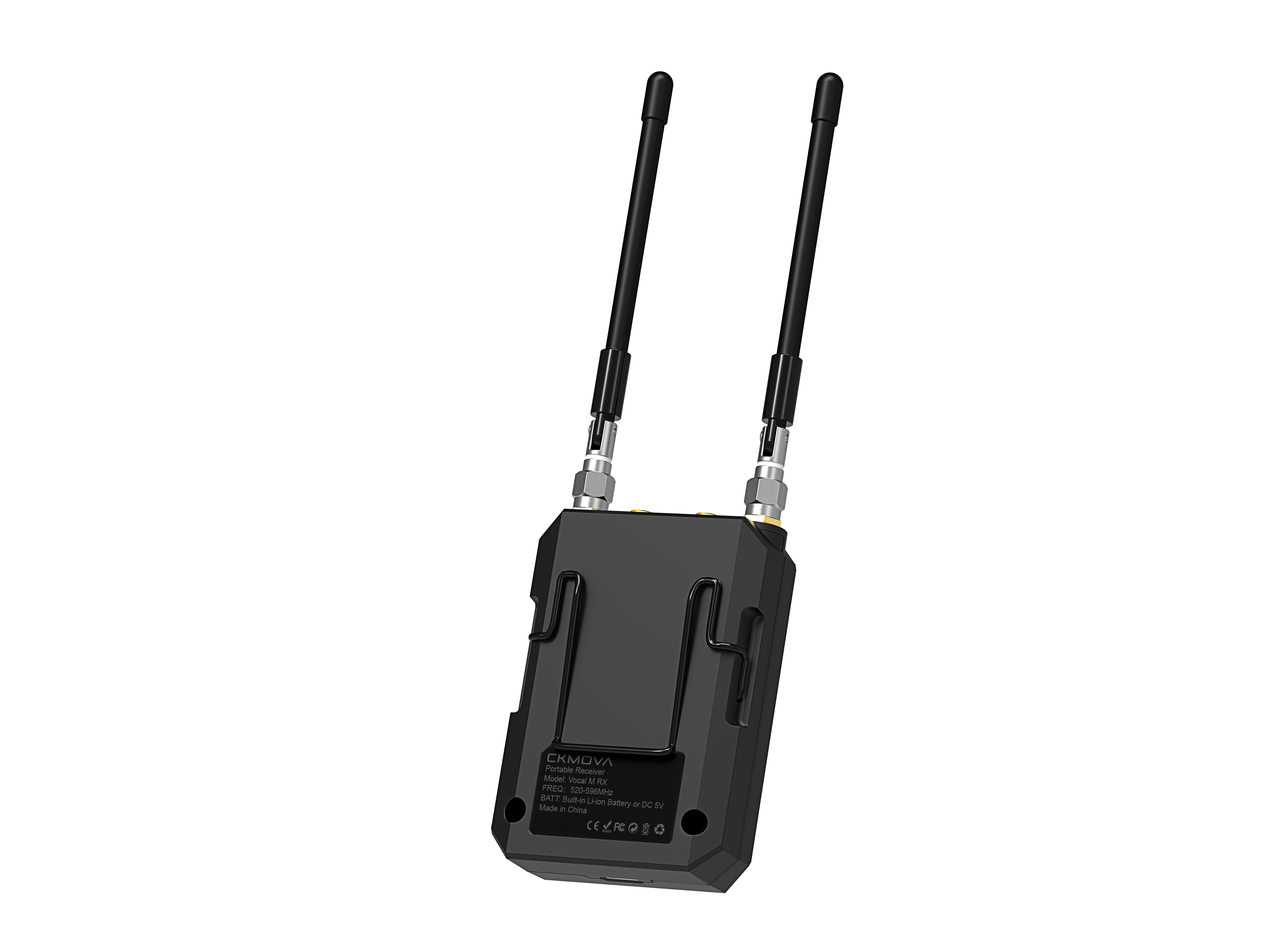 CKMOVA Vocal M V2 UHF 2-Person Wireless Microphone with Recorder - view 3