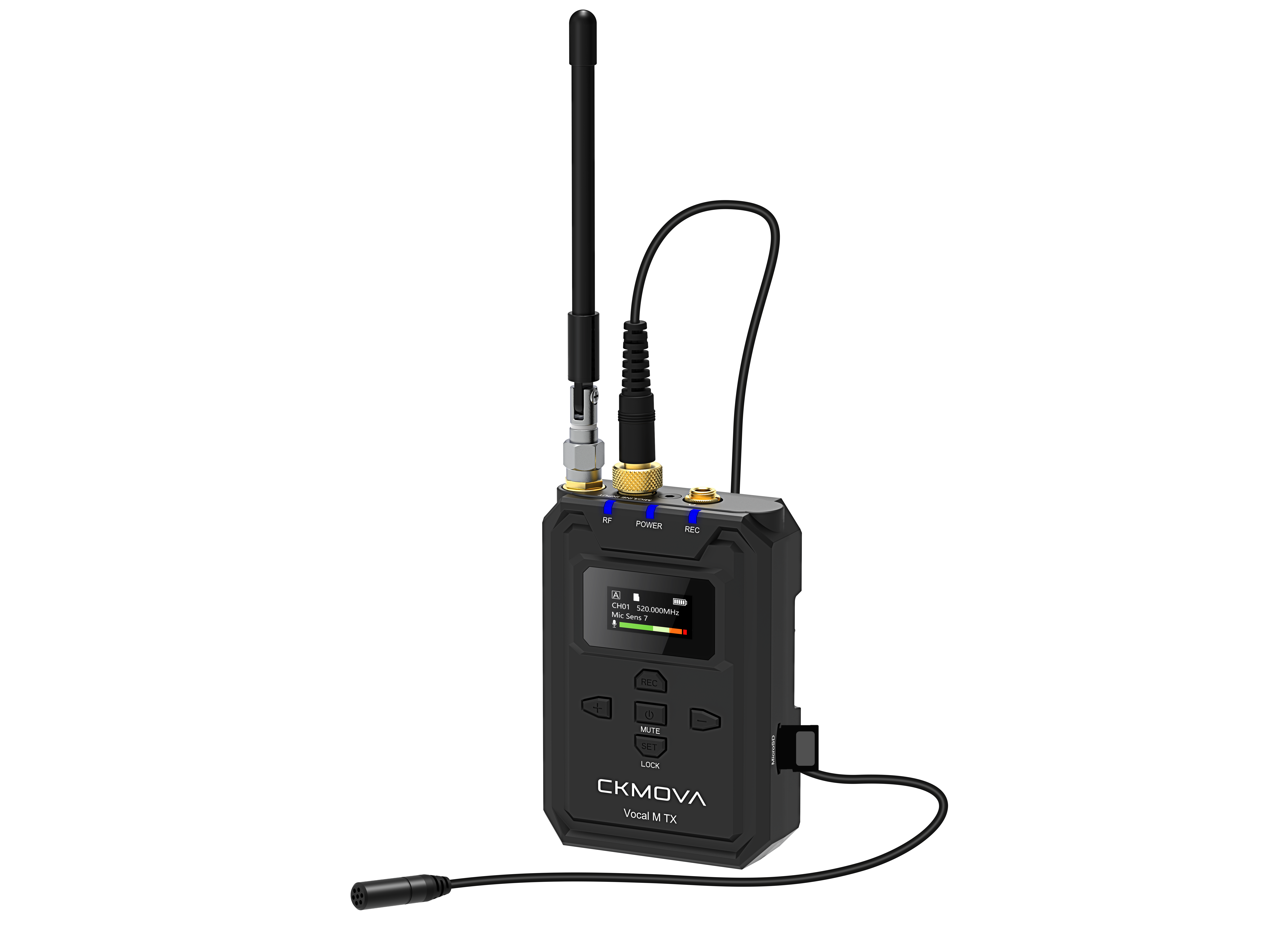 CKMOVA Vocal M V2 UHF 2-Person Wireless Microphone with Recorder - view 5