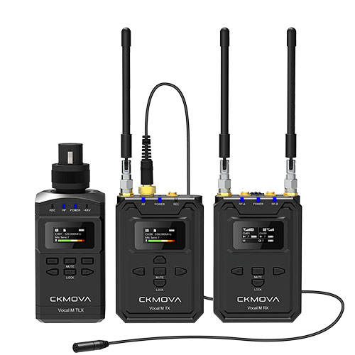 CKMOVA Vocal M V4 Wireless Dual System w/Lavalier & Plug-on Transmitter product image