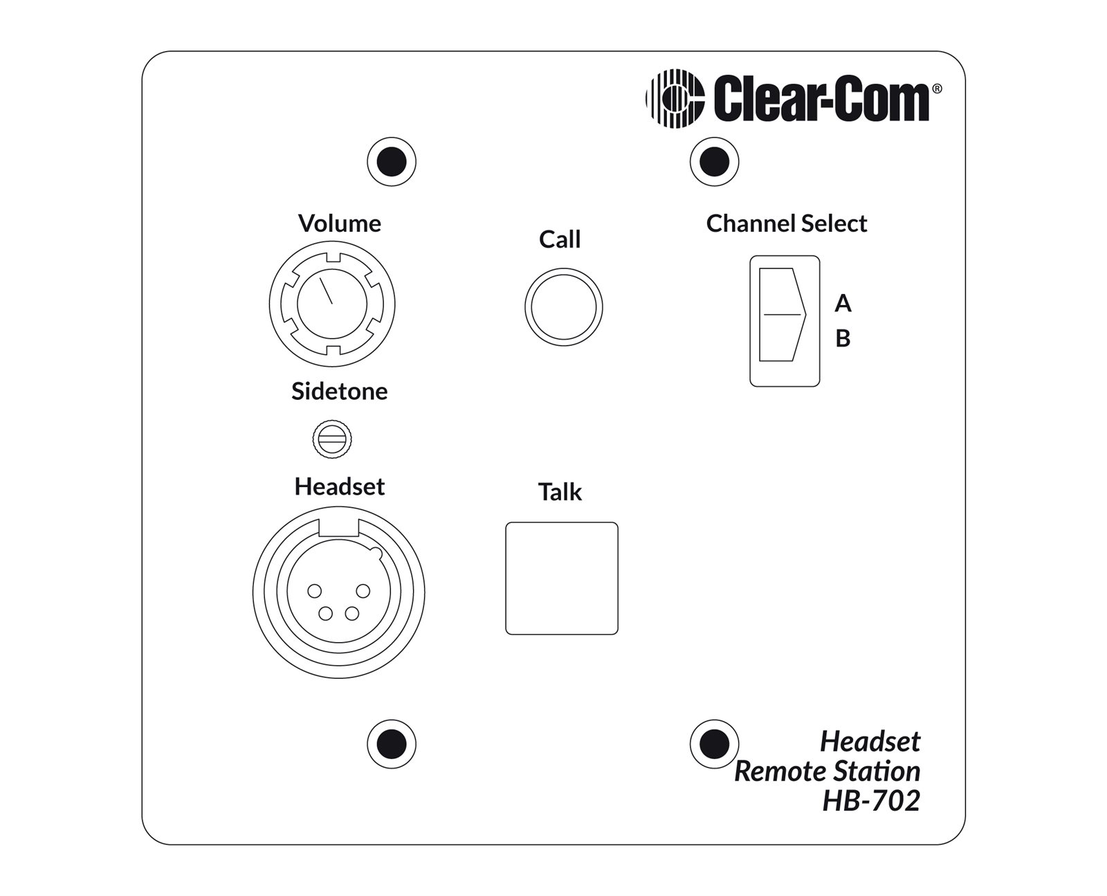 Clear-Com HB-7022-Channel Remote Headset Station - view 3