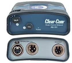 Clear-Com RS-701 Single-Channel Beltpack