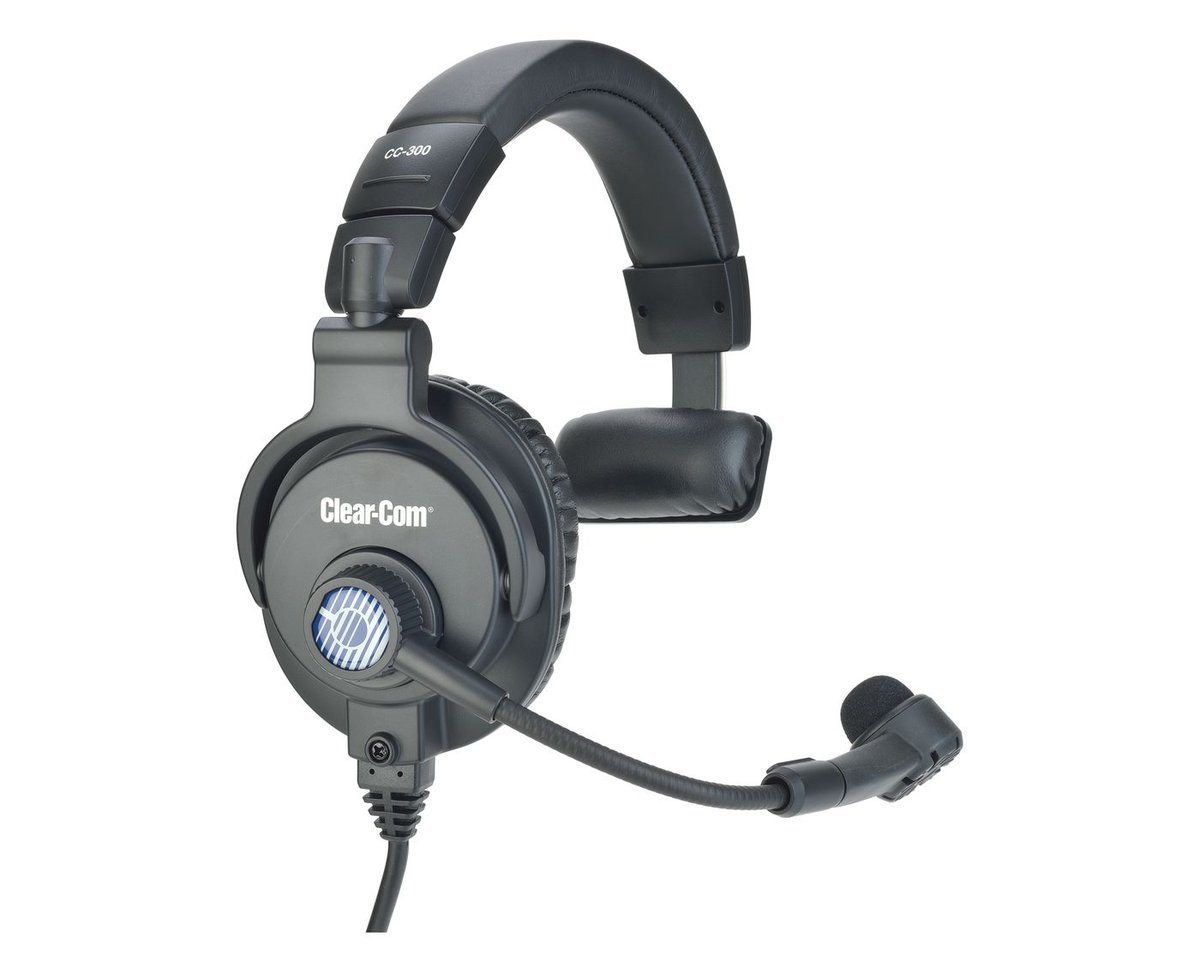 Clear-Com CC-300 Single-Ear Medium-Weight Intercom Headset - view 2
