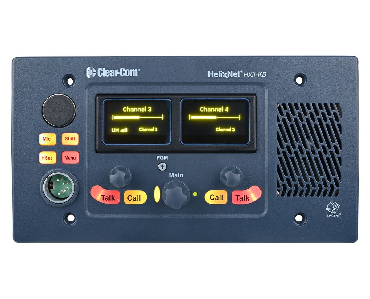 Clear-Com HXII-KB HelixNet 4-Channel Digital Speaker Station product image