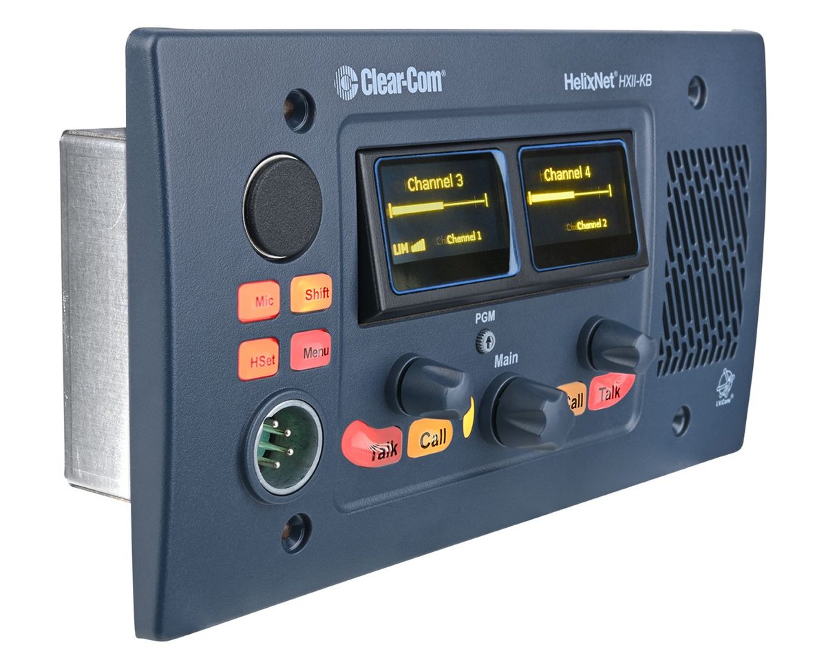 Clear-Com HXII-KB HelixNet 4-Channel Digital Speaker Station - view 4
