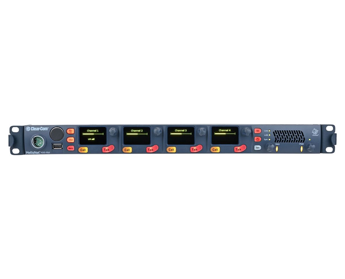 Clear-Com HXII-RM HelixNet 4-Channel 1RU Remote Station product image