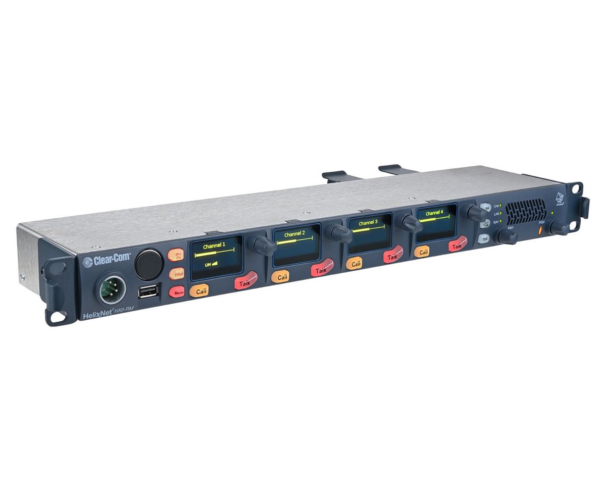 Clear-Com HXII-RM HelixNet 4-Channel 1RU Remote Station - view 3