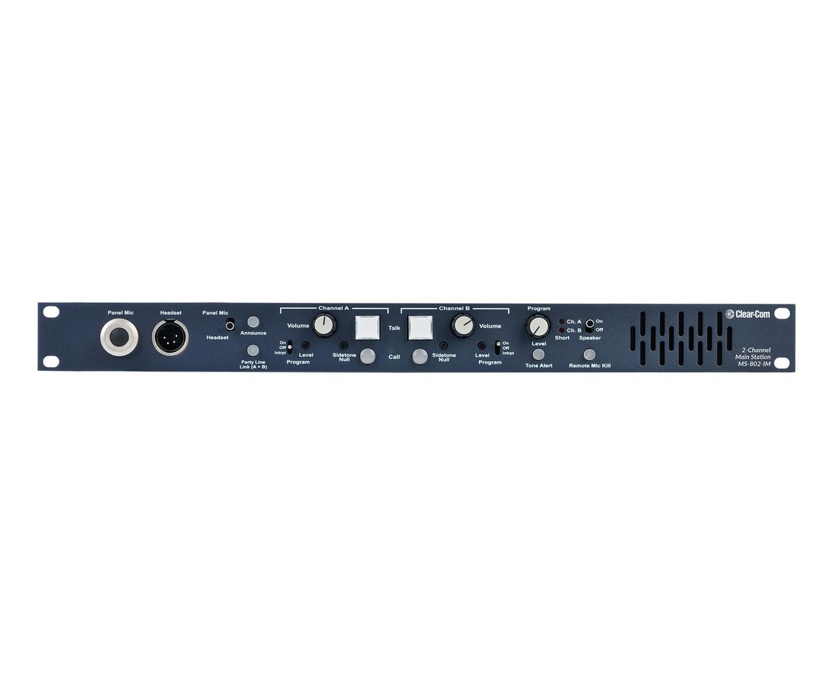 Clear-Com MS-802-IM 2-Channel Marine Partyline Main Station product image