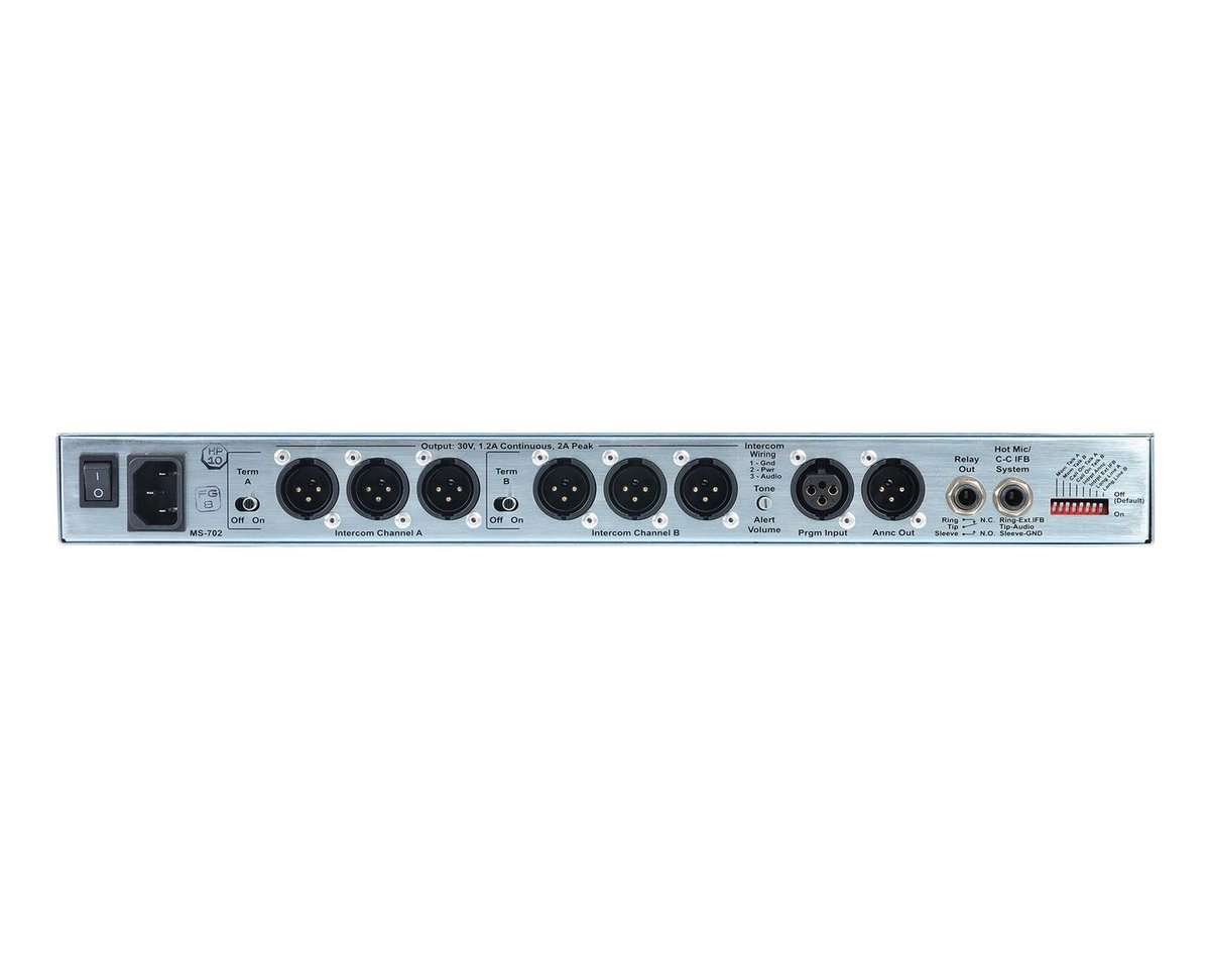 Clear-Com MS-802-IM 2-Channel Marine Partyline Main Station - view 3