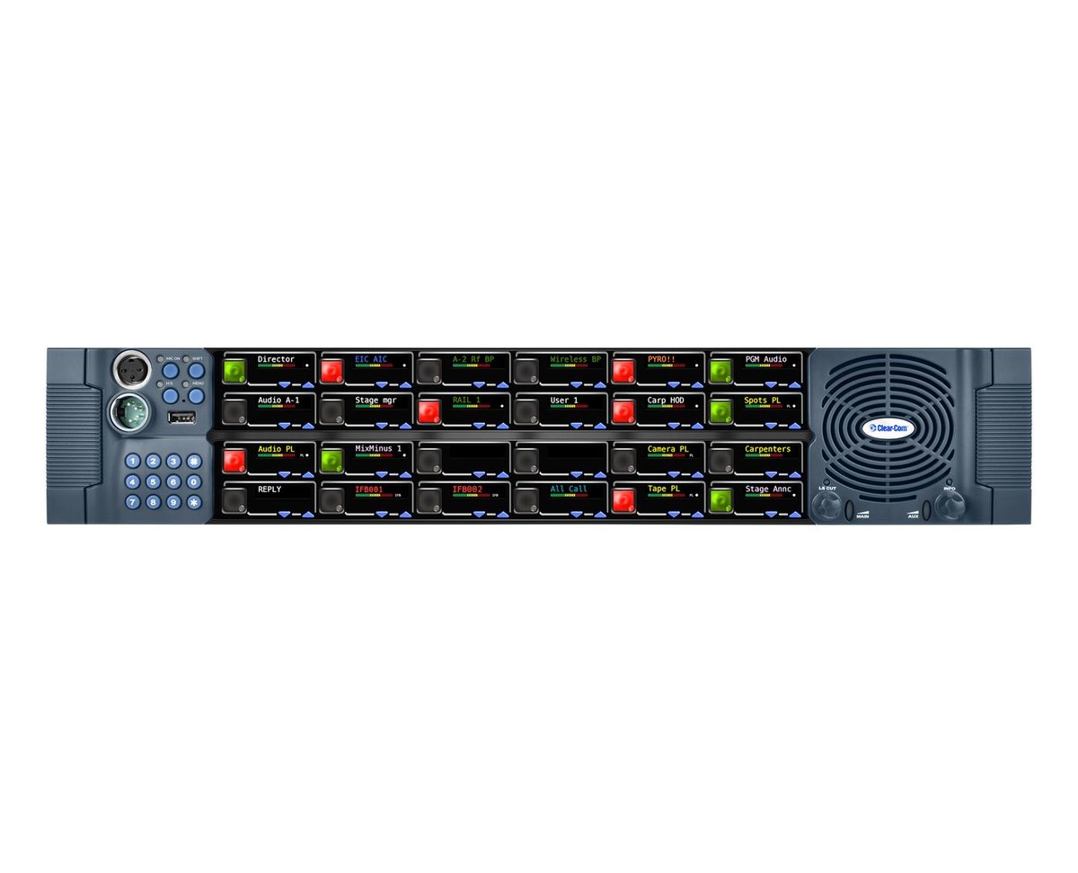 Clear-Com VI-PNLB-24P V-Series IrisX 24-Key 2RU Pushbutton Panel product image