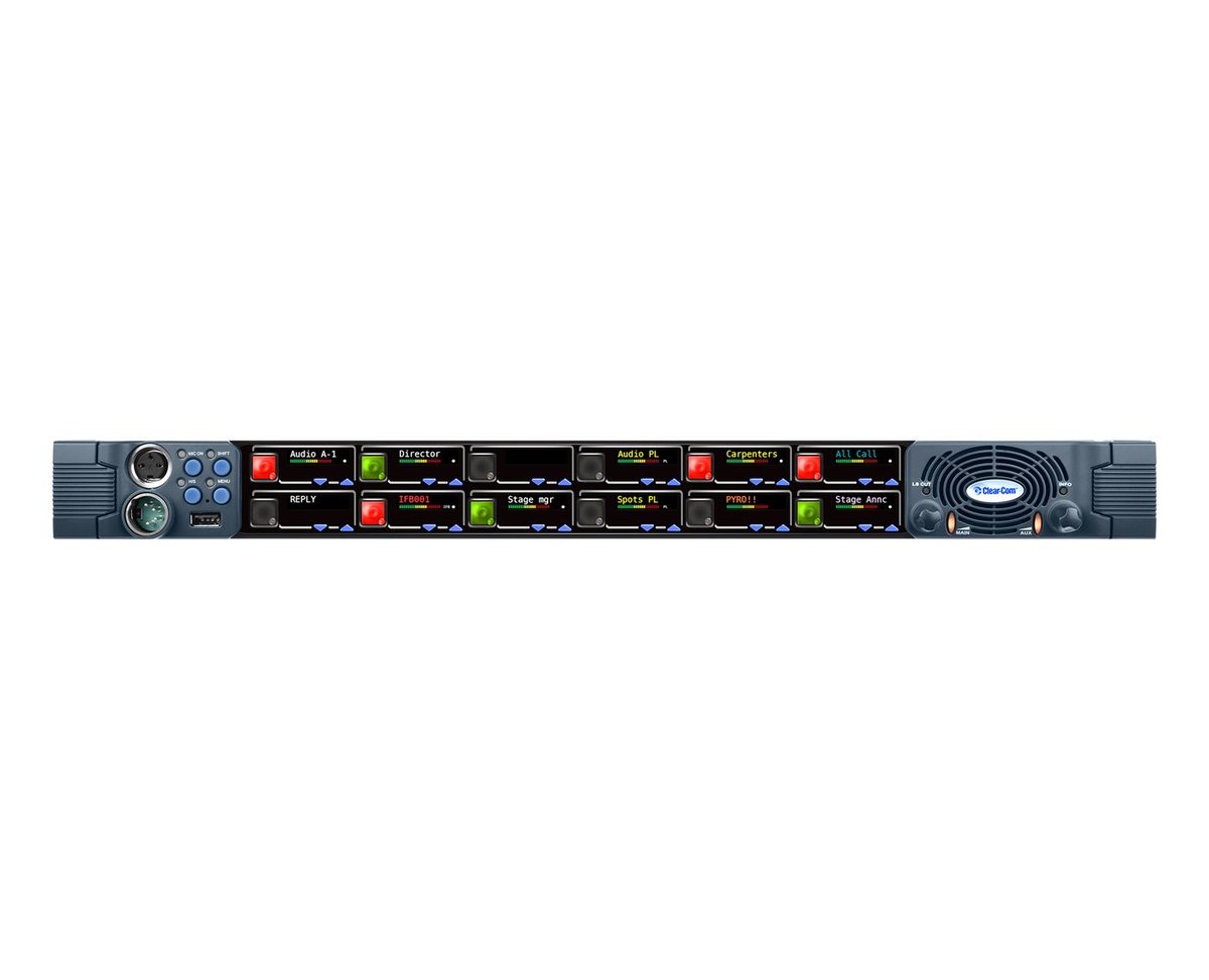 Clear-Com VI-PNLB-12P V-Series IrisX 12-Key 1RU Pushbutton Panel product image