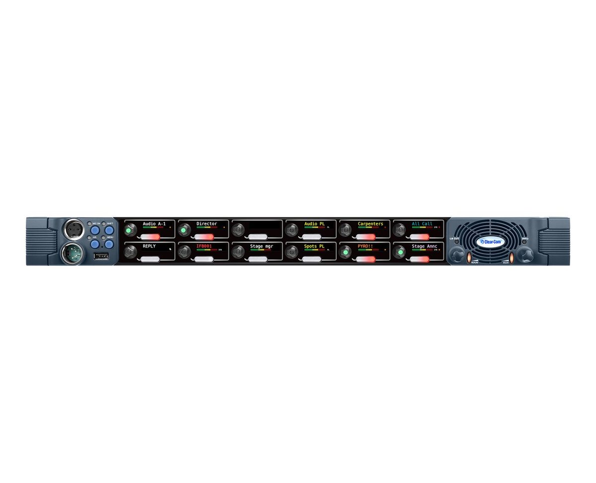 Clear-Com VI-PNLB-12R V-Series IrisX 12-Key 1RU Rotary Panel product image