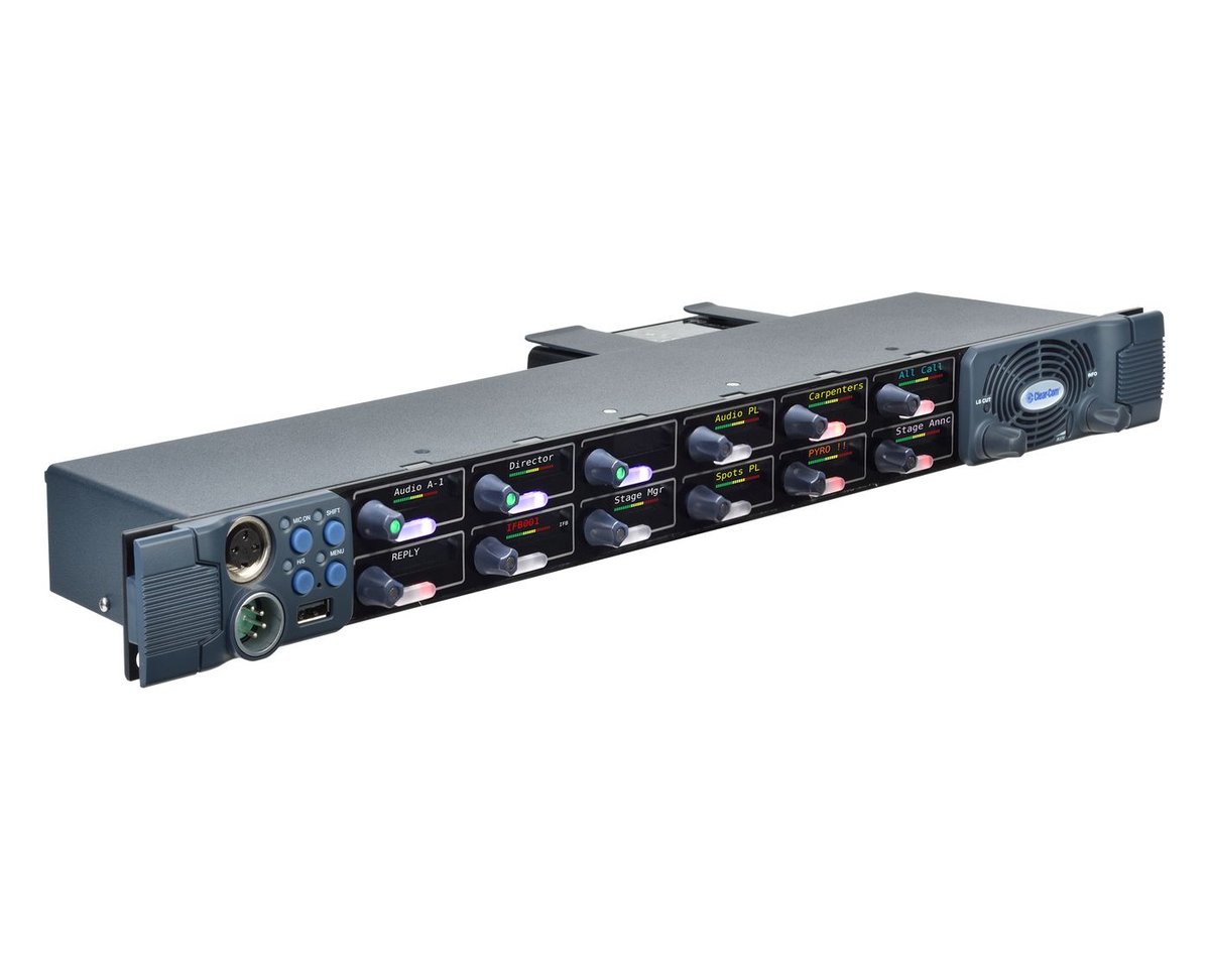Clear-Com VI-PNLB-12R V-Series IrisX 12-Key 1RU Rotary Panel - view 2