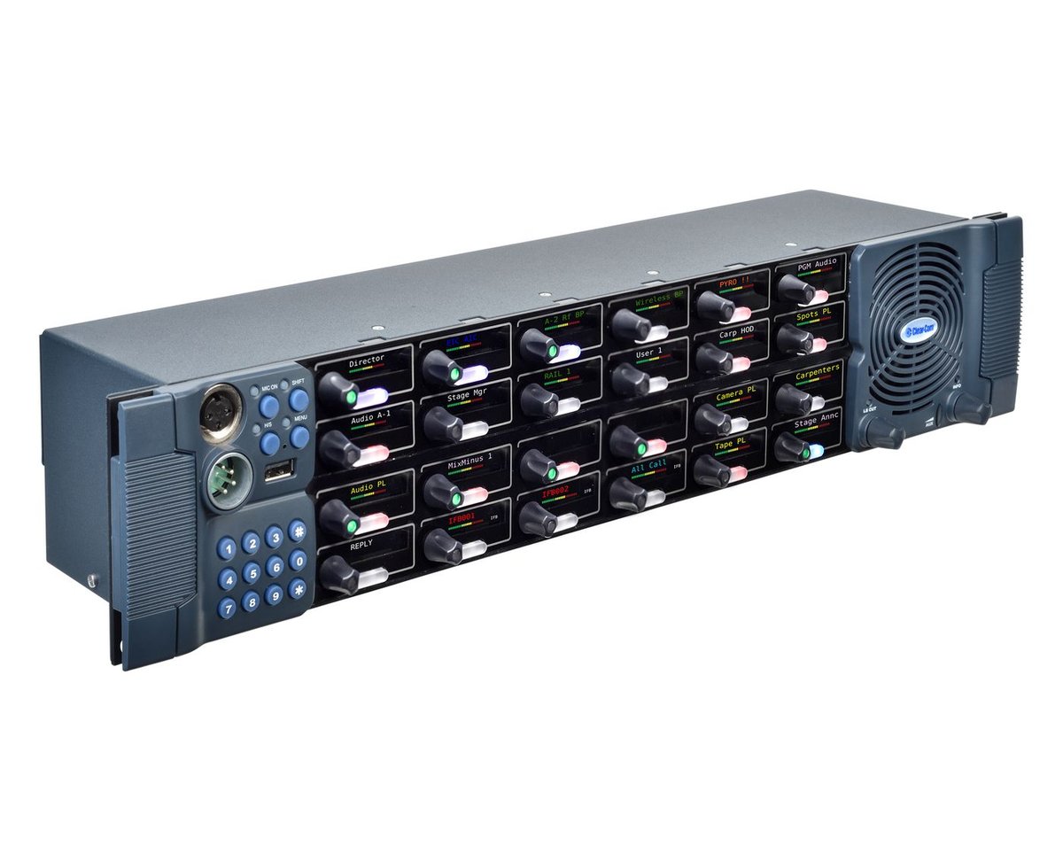 Clear-Com VI-PNLB-24R V-Series IrisX 24-Key 2RU Rotary Panel - view 2