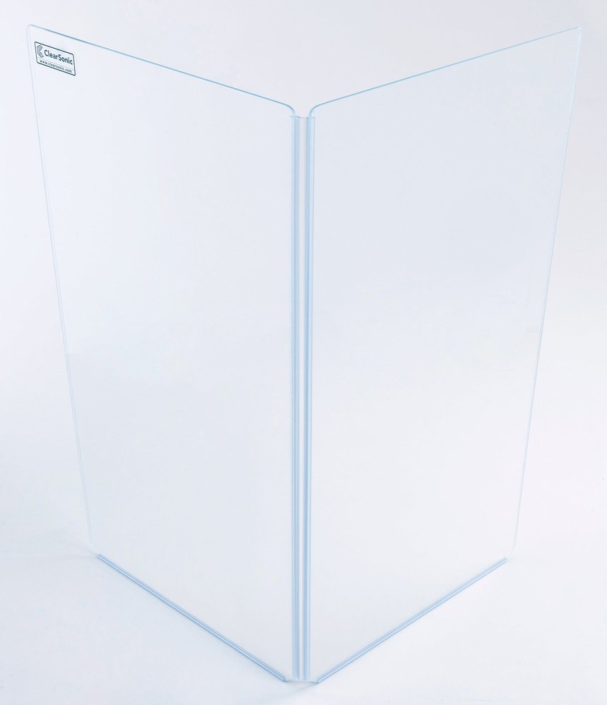 Clearsonic A1224x2 - 2' W x 2' H - 2-Panel Acrylic Amp Shield