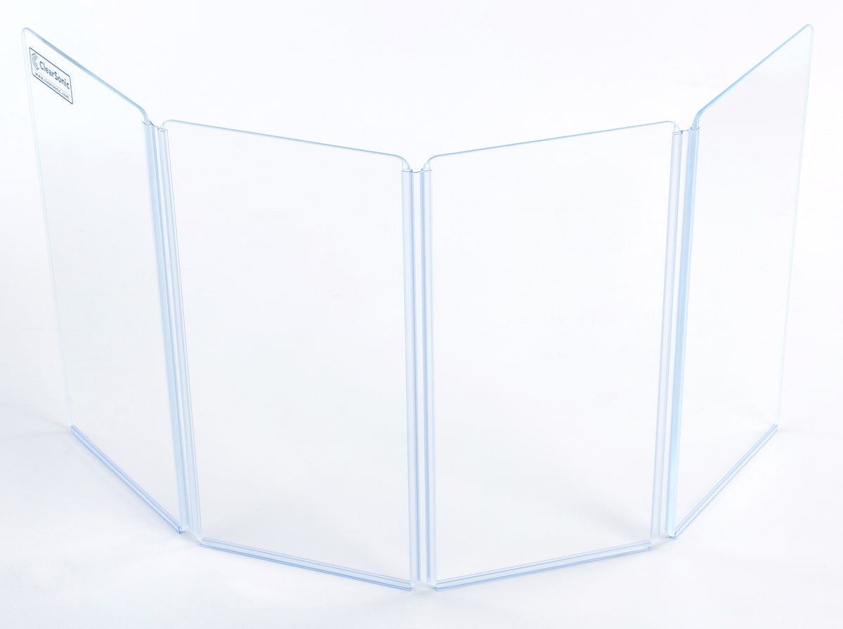 Clearsonic A1224x4 - 4' W x 2' H - 4-Panel Acrylic Amp Shield - view 3