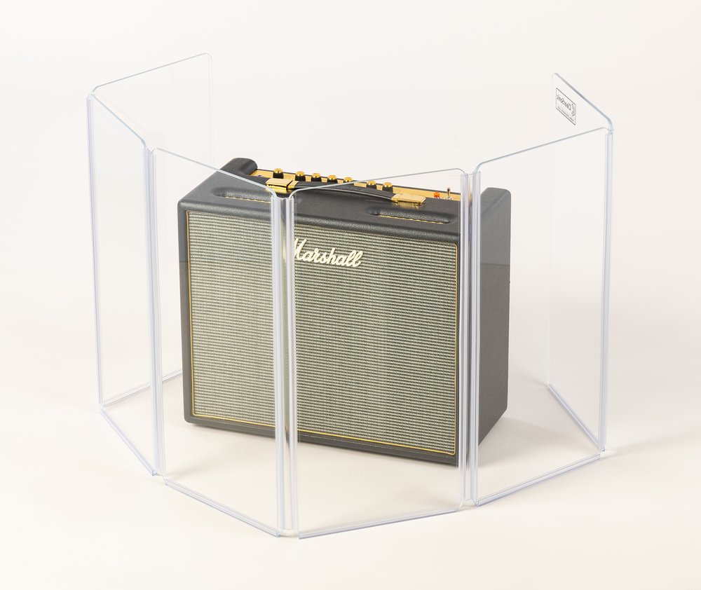 Clearsonic A1224x6 - 6' W x 2' H - 6-Panel Acrylic Amp Shield