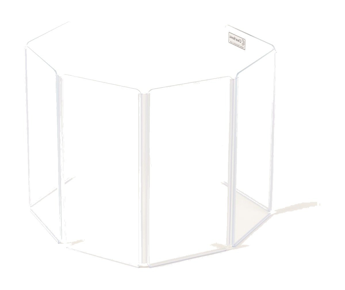 Clearsonic A1224x6 - 6' W x 2' H - 6-Panel Acrylic Amp Shield - view 2