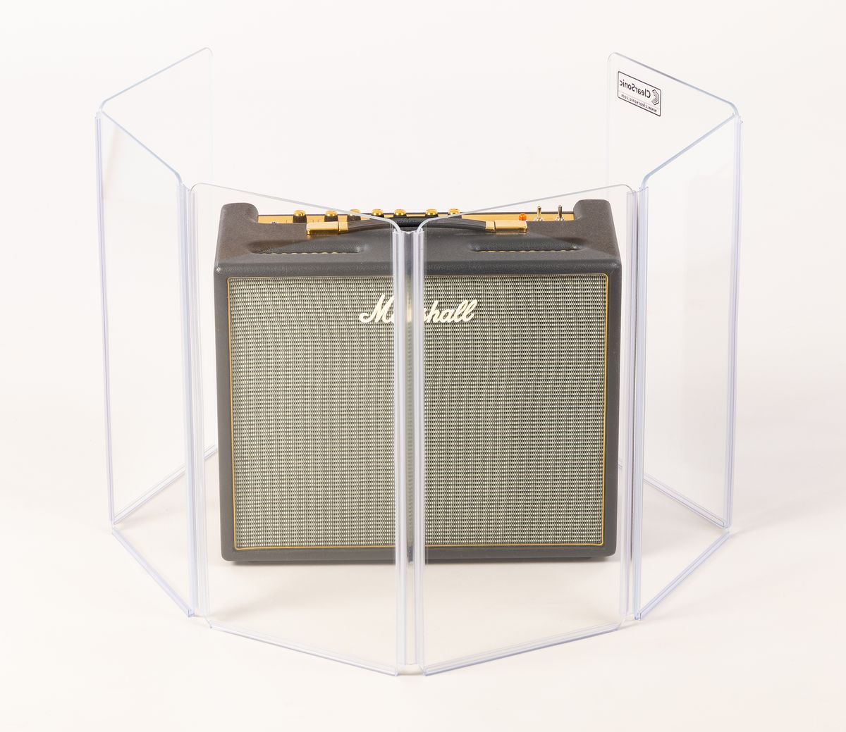 Clearsonic A1224x6 - 6' W x 2' H - 6-Panel Acrylic Amp Shield - view 3