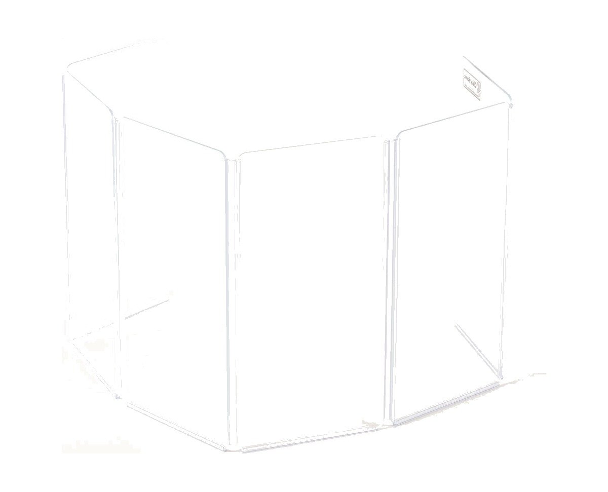 Clearsonic A1224x6 - 6' W x 2' H - 6-Panel Acrylic Amp Shield - view 4