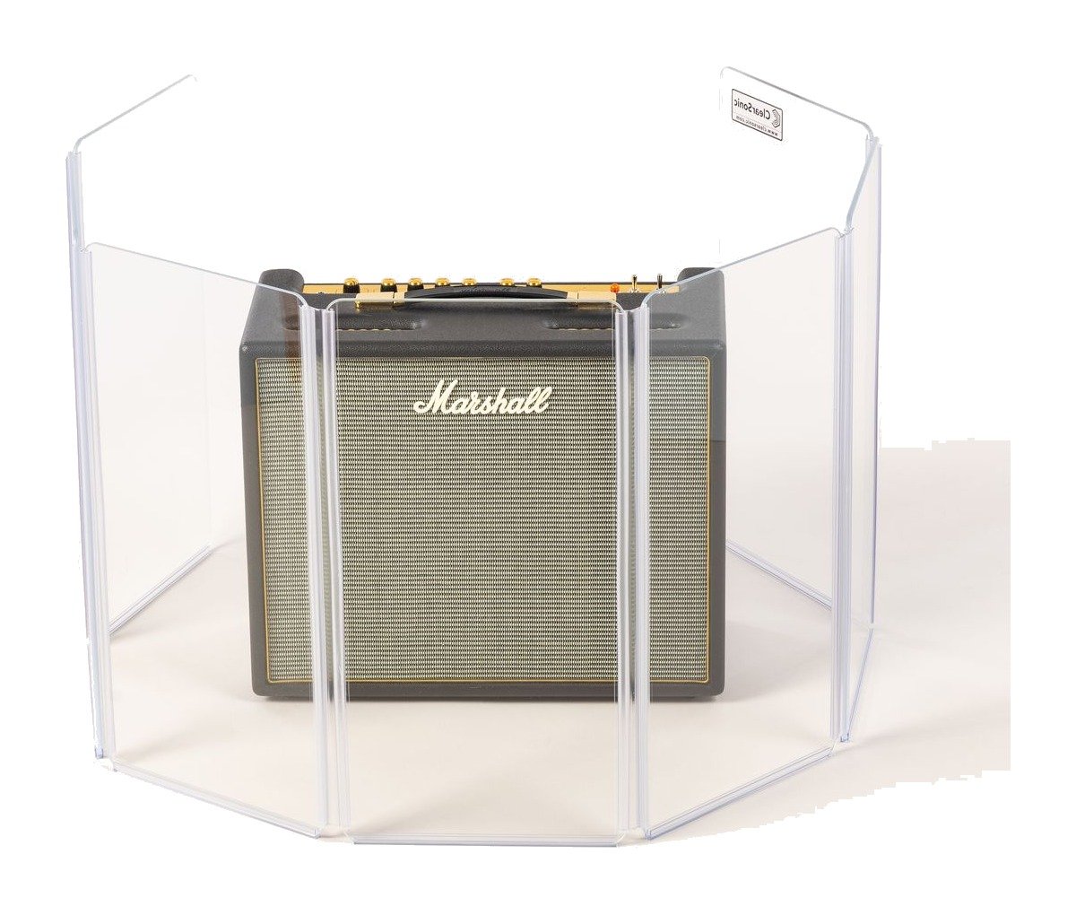Clearsonic A1224x7 - 7' W x 2' H - 7-Panel Acrylic Amp Shield - view 3