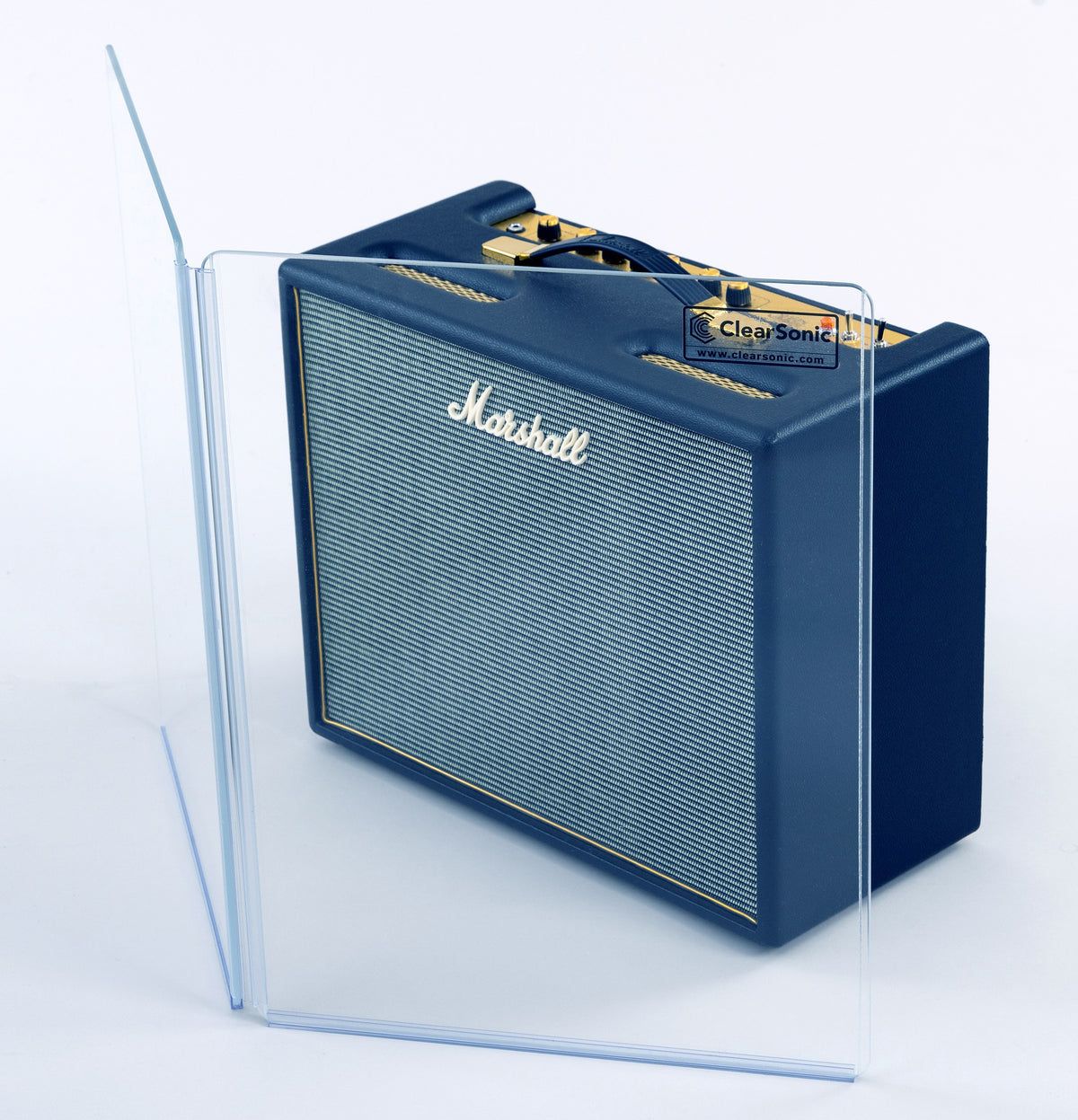 Clearsonic A1824x2 - 3' W x 2' H - 2-Panel Acrylic Guitar Amp Shield - view 2