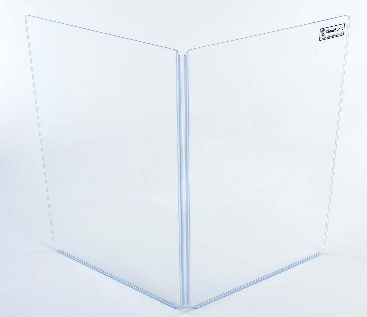 Clearsonic A1824x2 - 3' W x 2' H - 2-Panel Acrylic Guitar Amp Shield - view 3