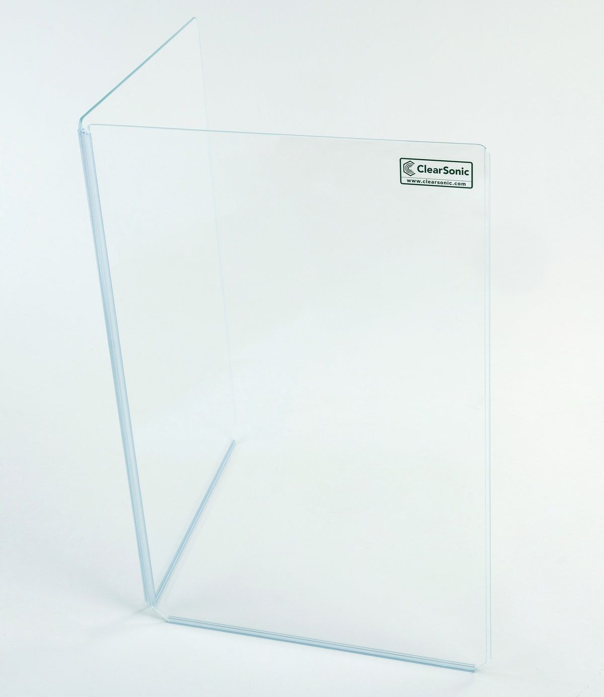 Clearsonic A1824x2 - 3' W x 2' H - 2-Panel Acrylic Guitar Amp Shield - view 4