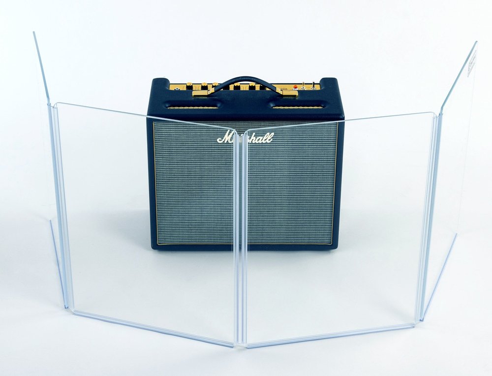 Clearsonic A1824x4 - 6' W x 2' H - 4-panel Acrylic Amp Shield