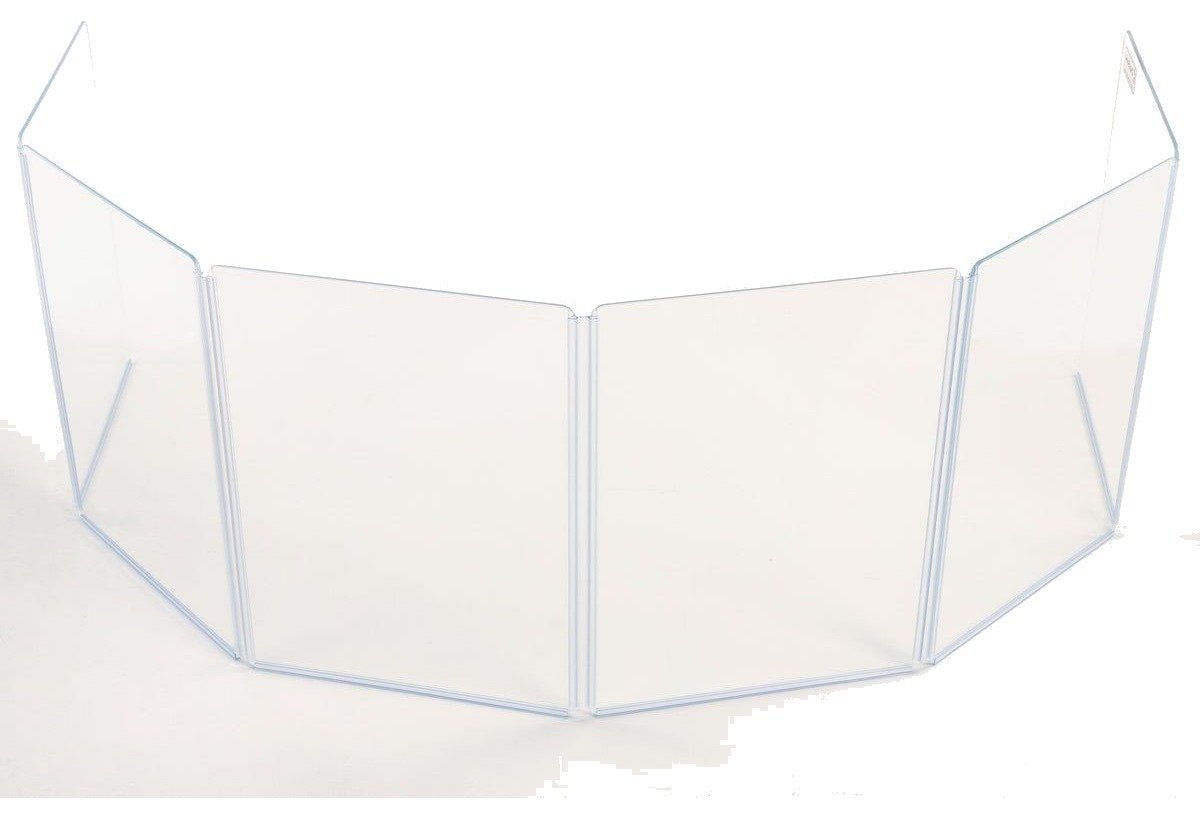 Clearsonic A1824x6 - 9' W x 2' H - 6-Panel Acrylic Amp Shield - view 3