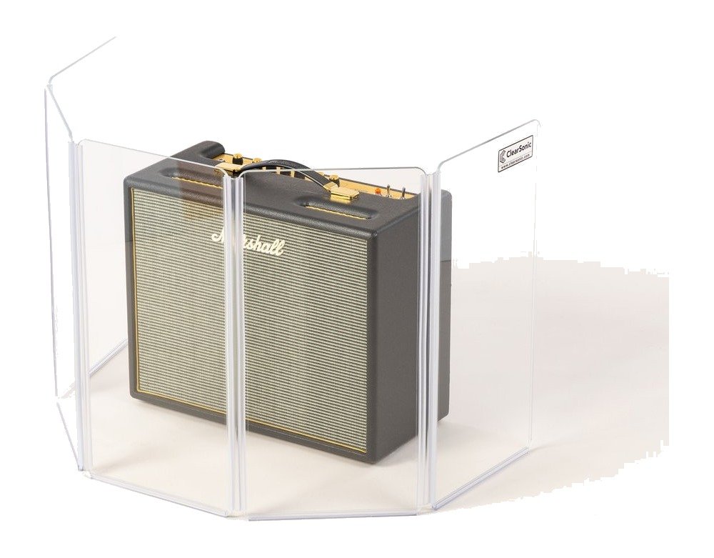 Clearsonic A1824x7 - 10.5' W x 2' H - 7-Panel Acrylic Amp Shield