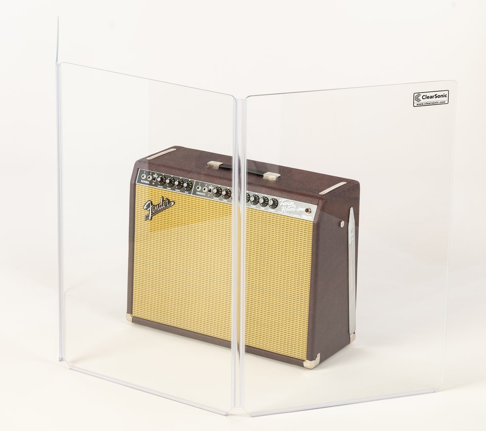 Clearsonic A2436x3 - 3 ft. Tall, 3-Panel Acrylic Amp Shield