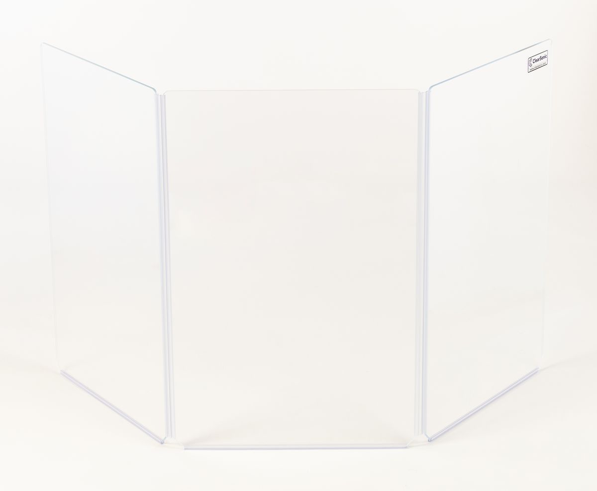 Clearsonic A2436x3 - 3 ft. Tall, 3-Panel Acrylic Amp Shield - view 2