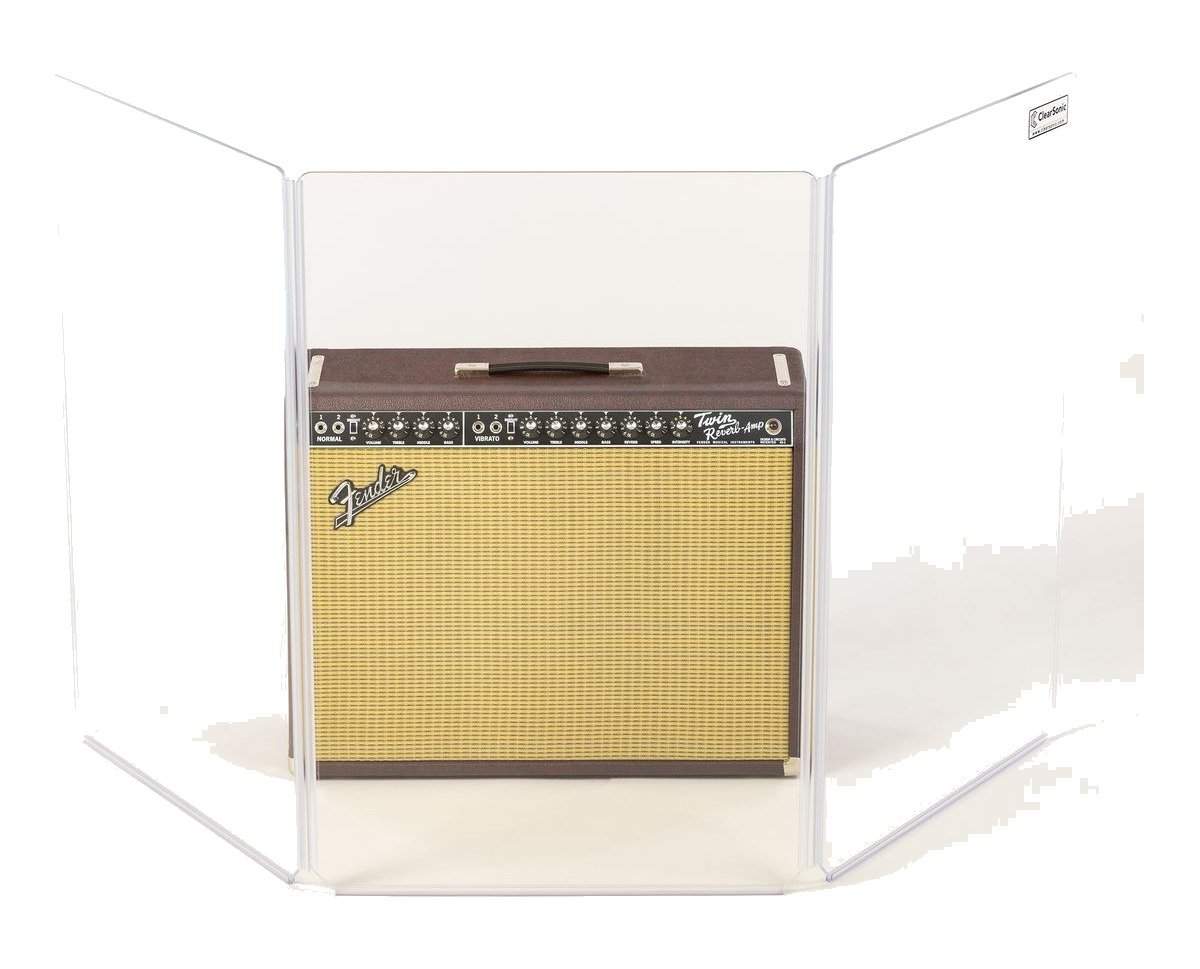 Clearsonic A2436x3 - 3 ft. Tall, 3-Panel Acrylic Amp Shield - view 3