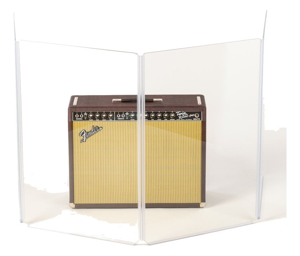 Clearsonic A2436x4 - 3 ft. Tall - 4-Panel Acrylic Amp Shield