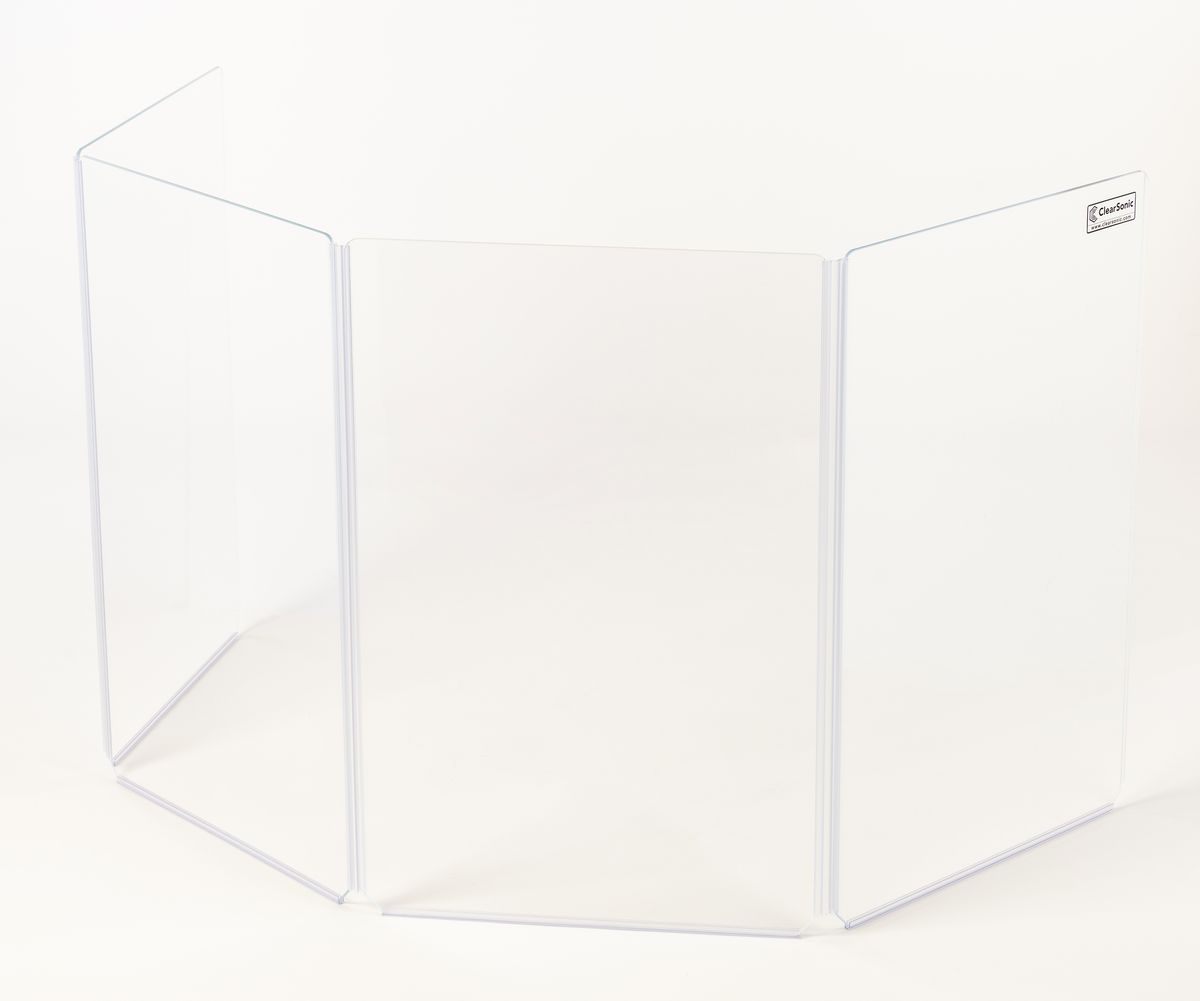 Clearsonic A2436x4 - 3 ft. Tall - 4-Panel Acrylic Amp Shield - view 2
