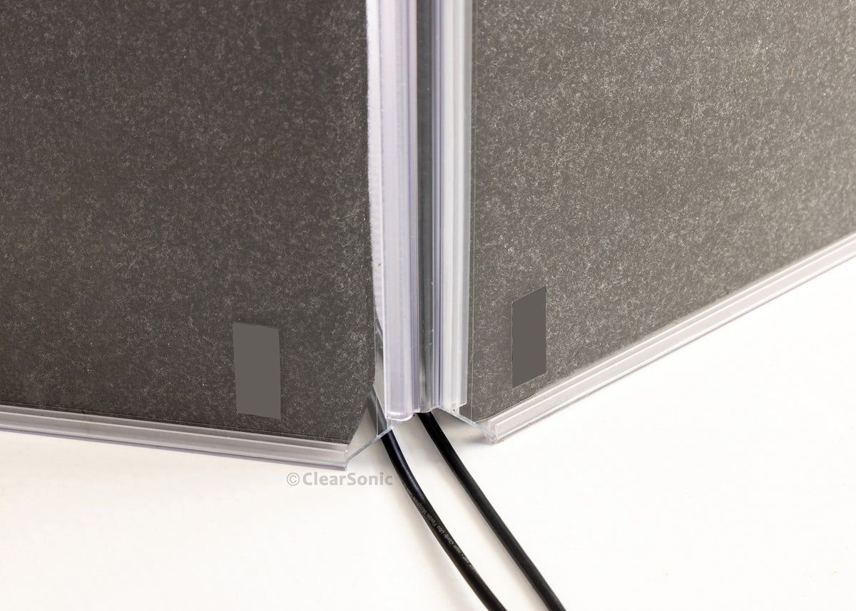 Clearsonic A2436x5 - 3 ft. Tall, 5-Panel Acrylic Amp Shield - view 5