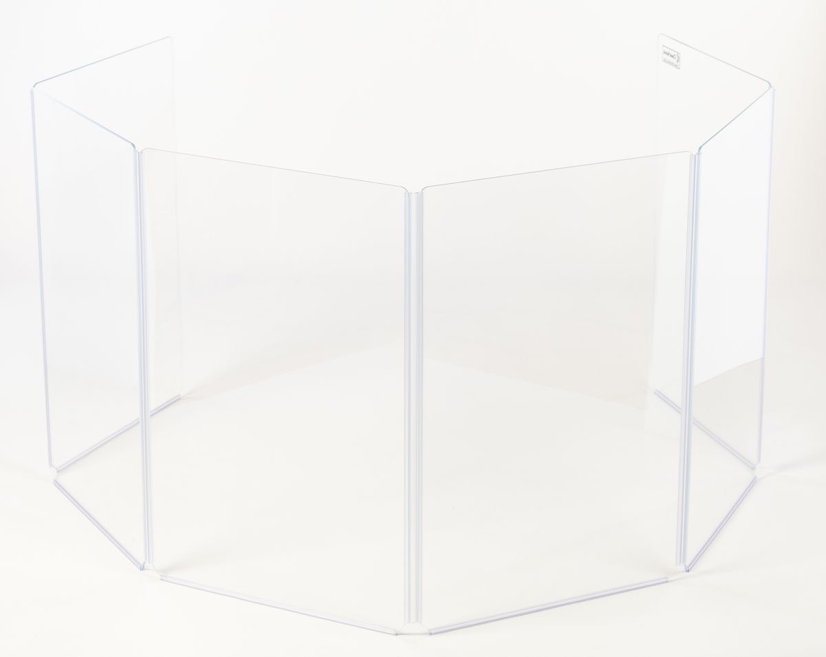 Clearsonic A2436x6 - 3 ft. Tall, 6-Panel Acrylic Amp Shield - view 4